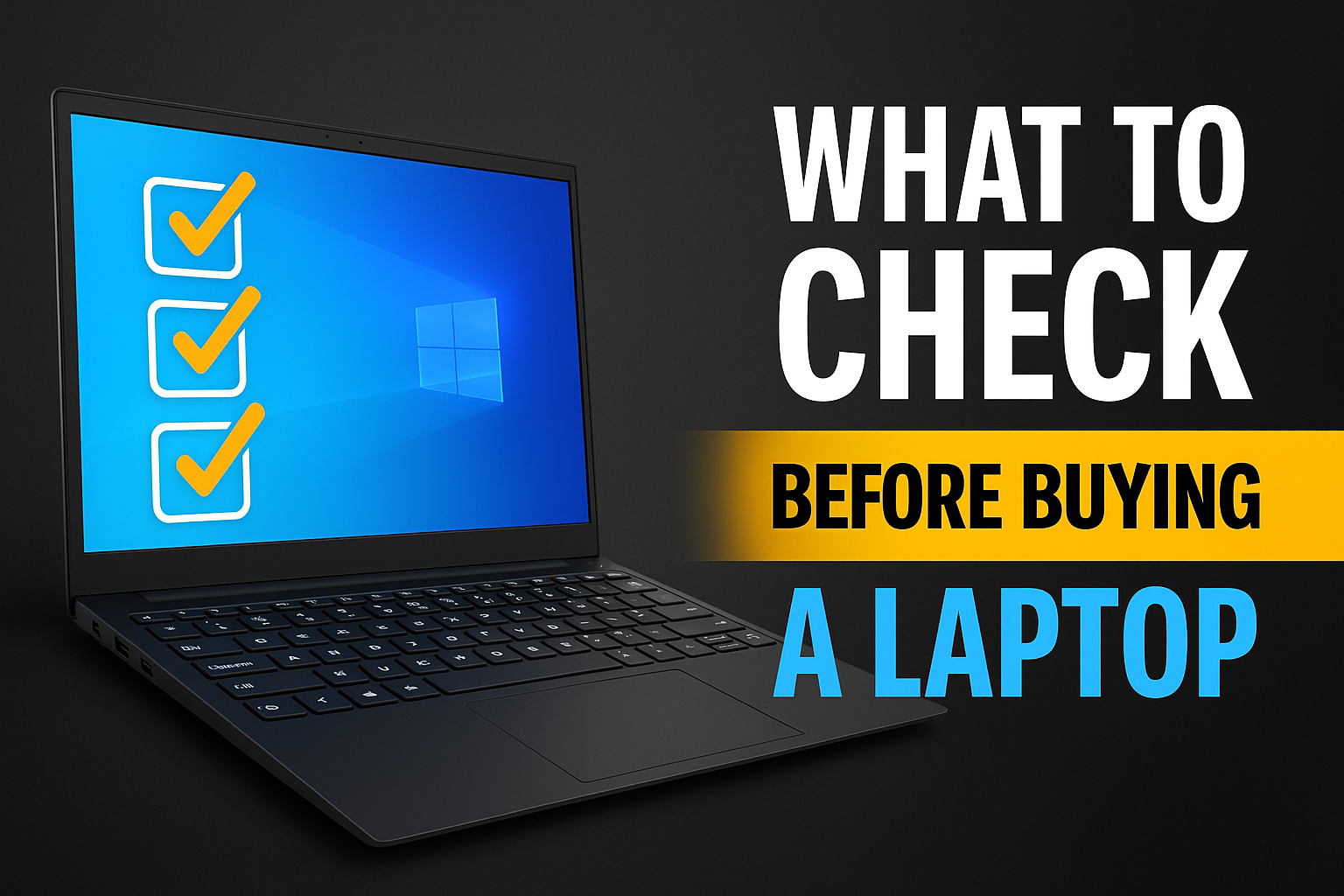 What to Check Before Buying A Laptop